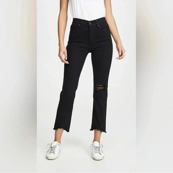 Levi's Denim - Levi's 724 Straight Crop Jeans |Black Pixel| size 26